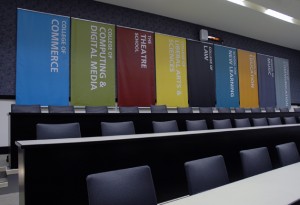 DePaul University Auditorium Graphic Banners