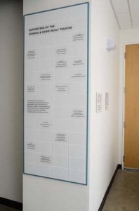 Name-A-Seat Donor Wall