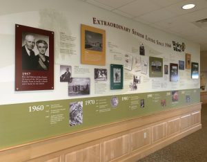 nursing home facility history timeline wall