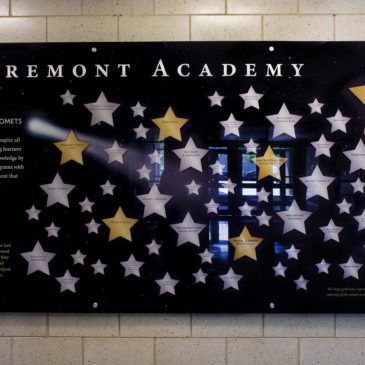 The Claremont Academy Chicago History Donor Walls