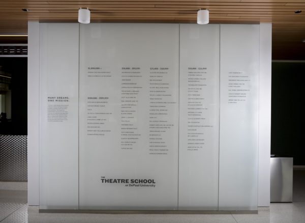 Donor Recognition Wall Display
