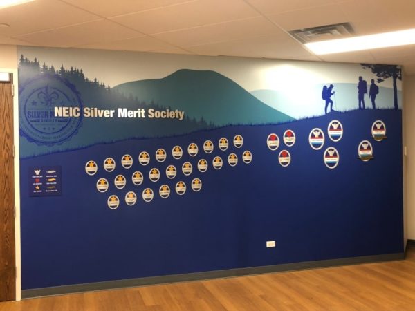 Donor recognition wall display