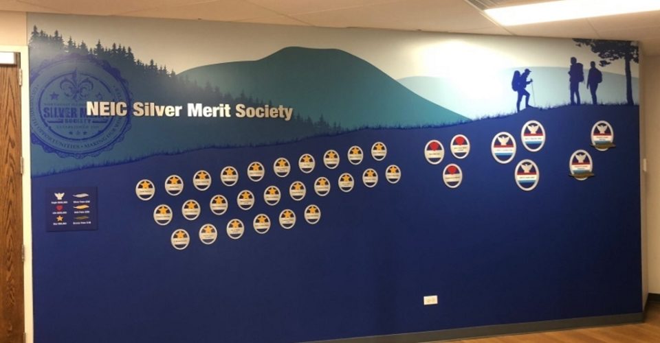 donor recognition wall display