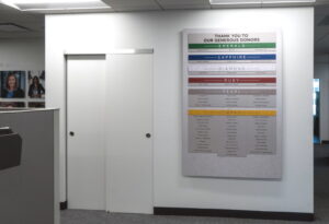 Donor Recognition Wall
