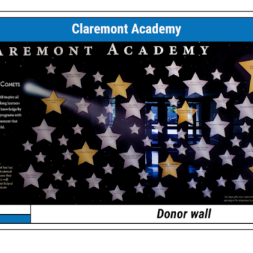 Celebrating Generosity: The Claremont Academy Donor Recognition Wall