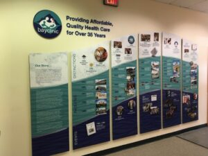 History Timeline Walls - company timeline walls - corporate history wall