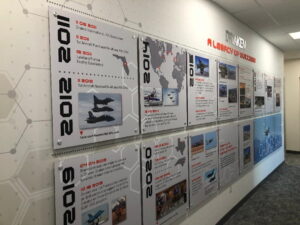 History Timeline Walls - company timeline walls - history wall