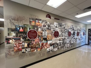 church timeline wall