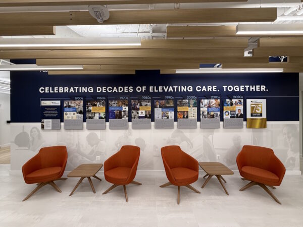 company history wall